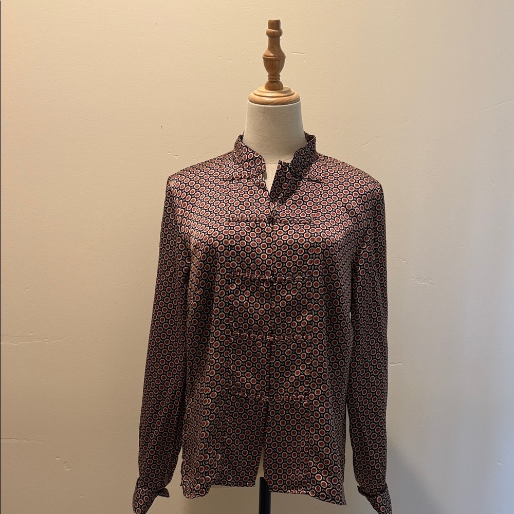 Vintage M.I.C. 100% silk blouse